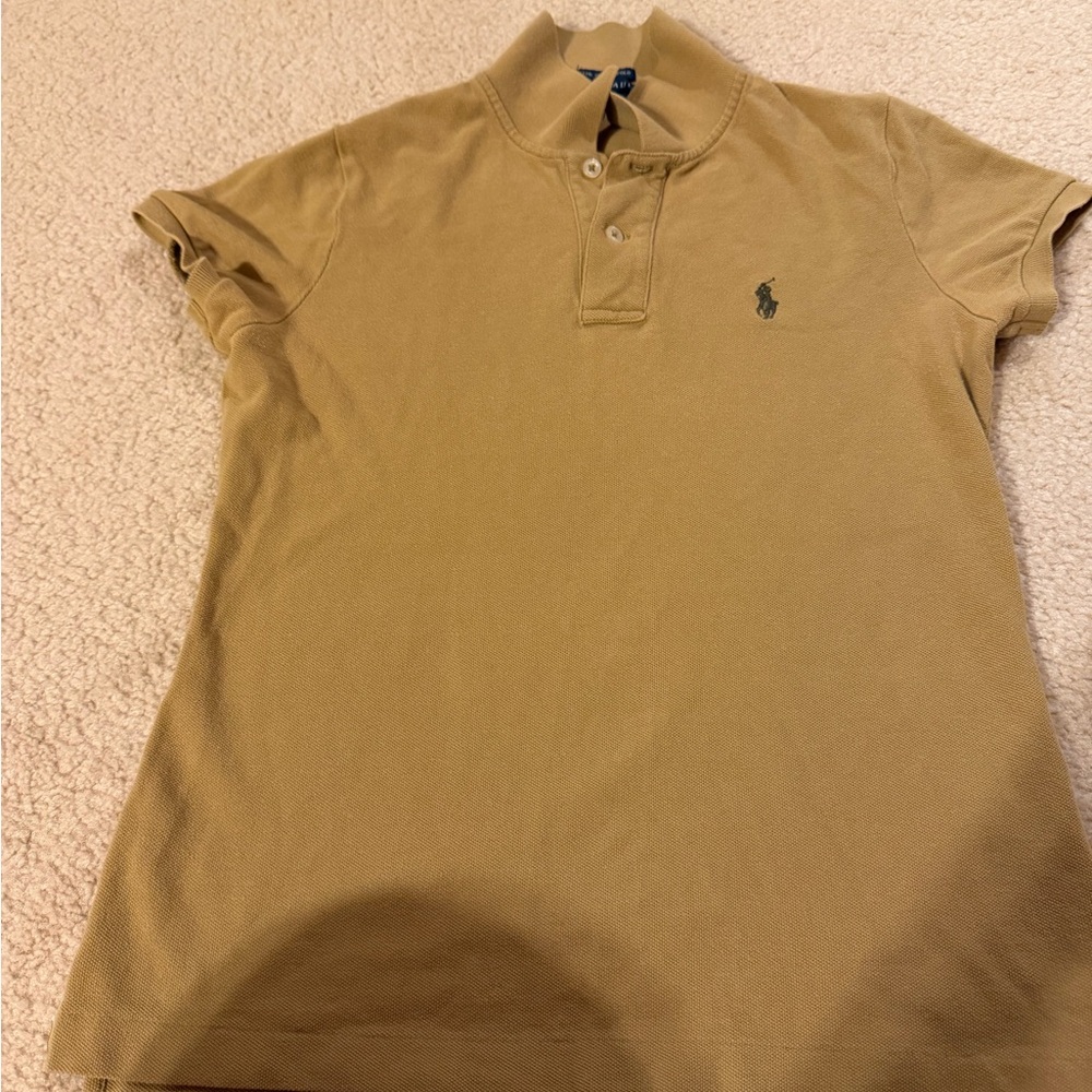 Polo by Ralph Lauren Women's Short Sleeve Tee in Tan